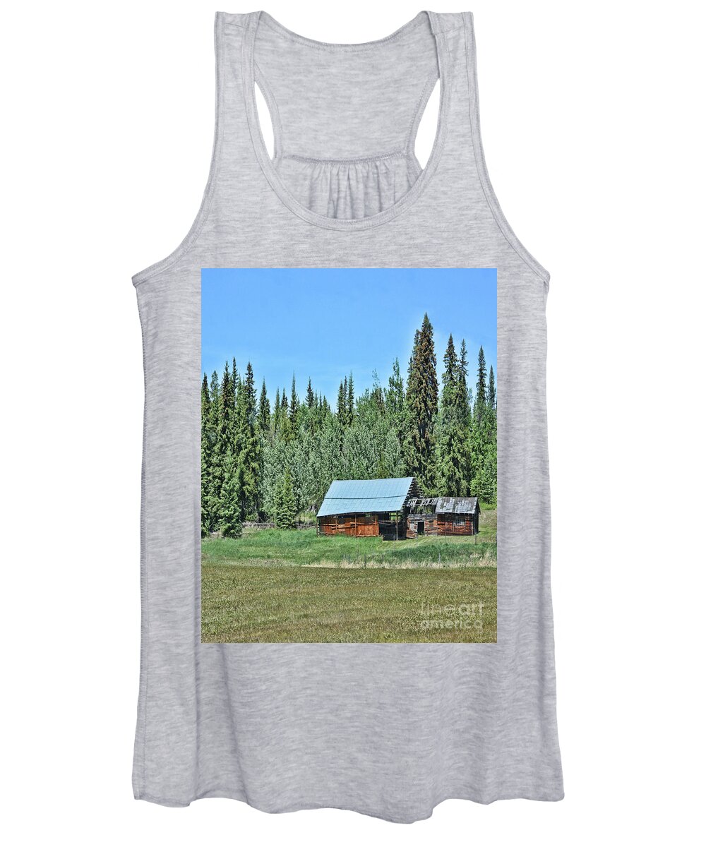 Barn Women's Tank Top featuring the photograph Too Late by Vivian Martin