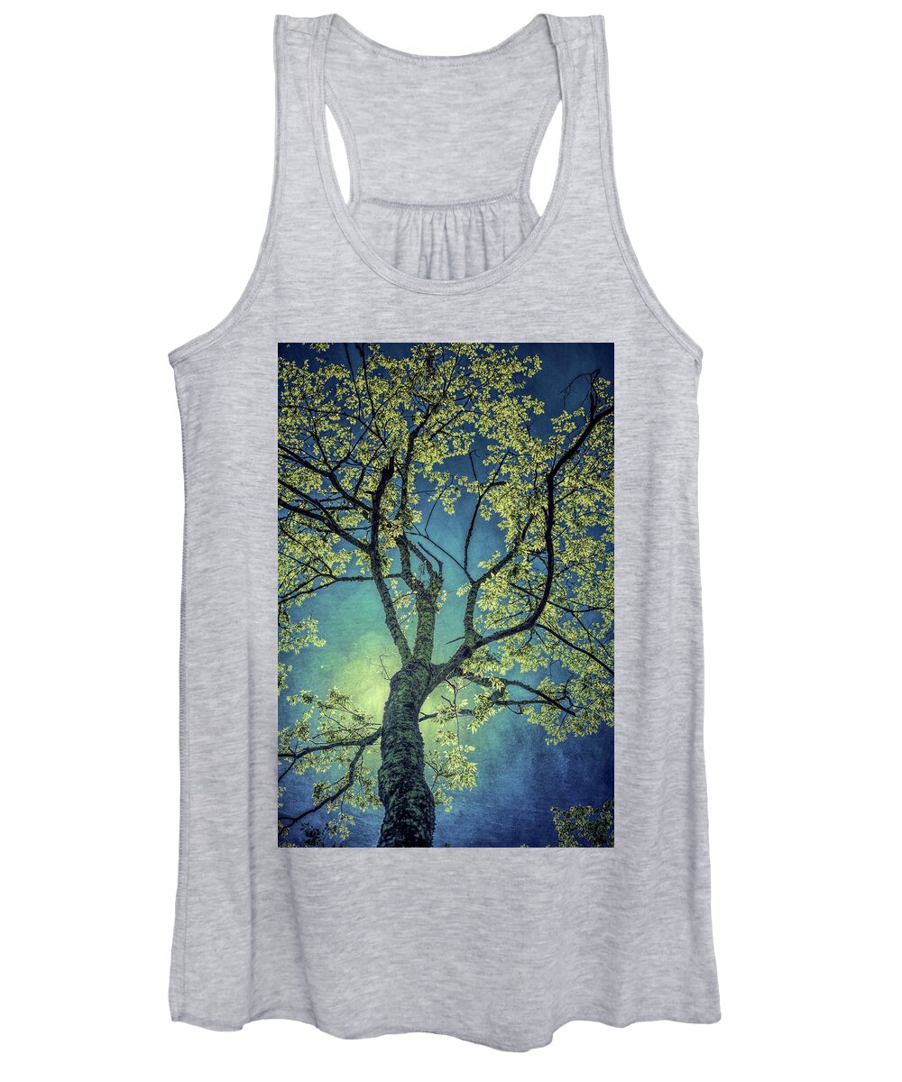 Nature Women's Tank Top featuring the photograph Tree Tops 0945 by Donald Brown