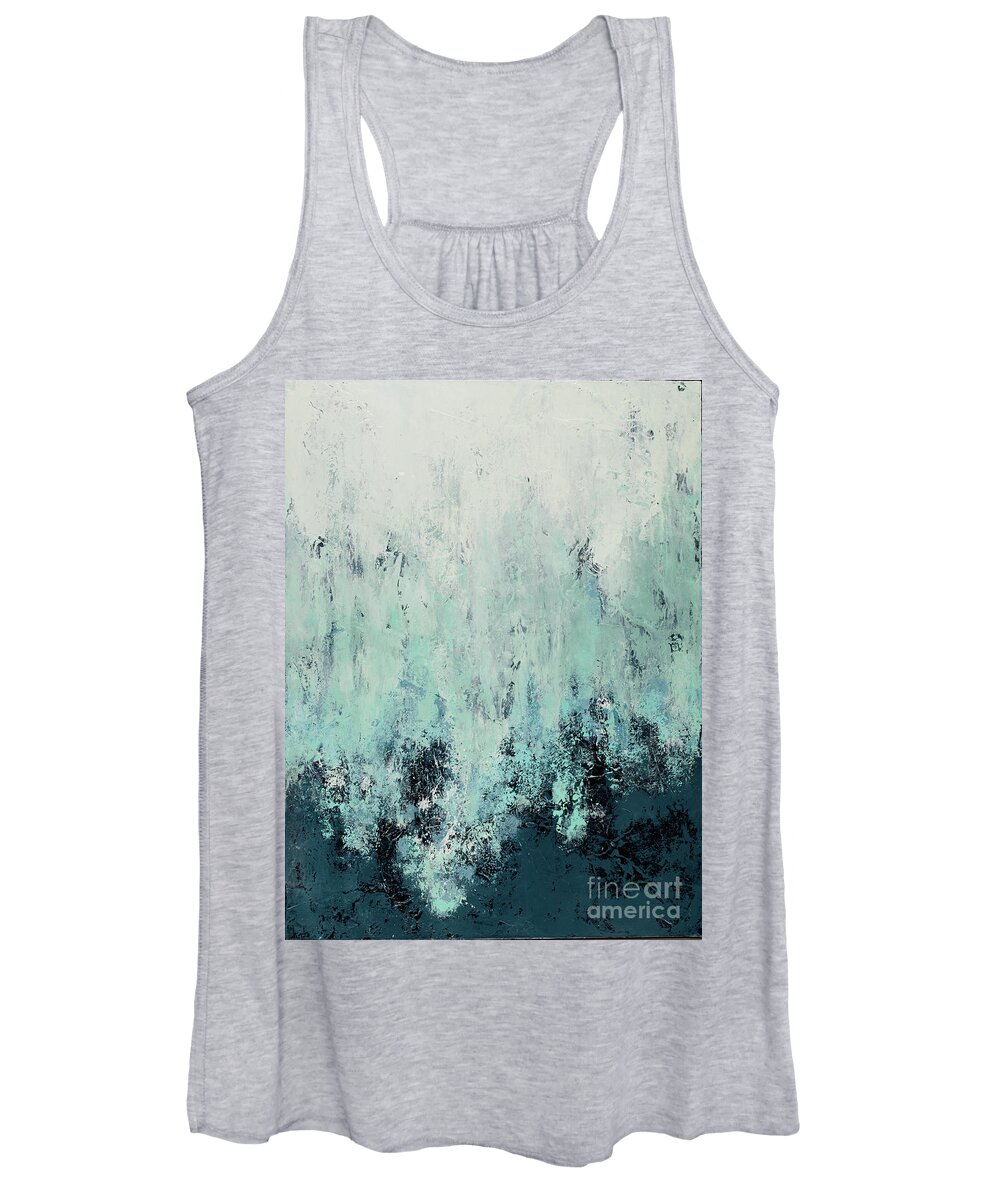 Abstract Women's Tank Top featuring the painting Undertow by Kirsten Koza Reed