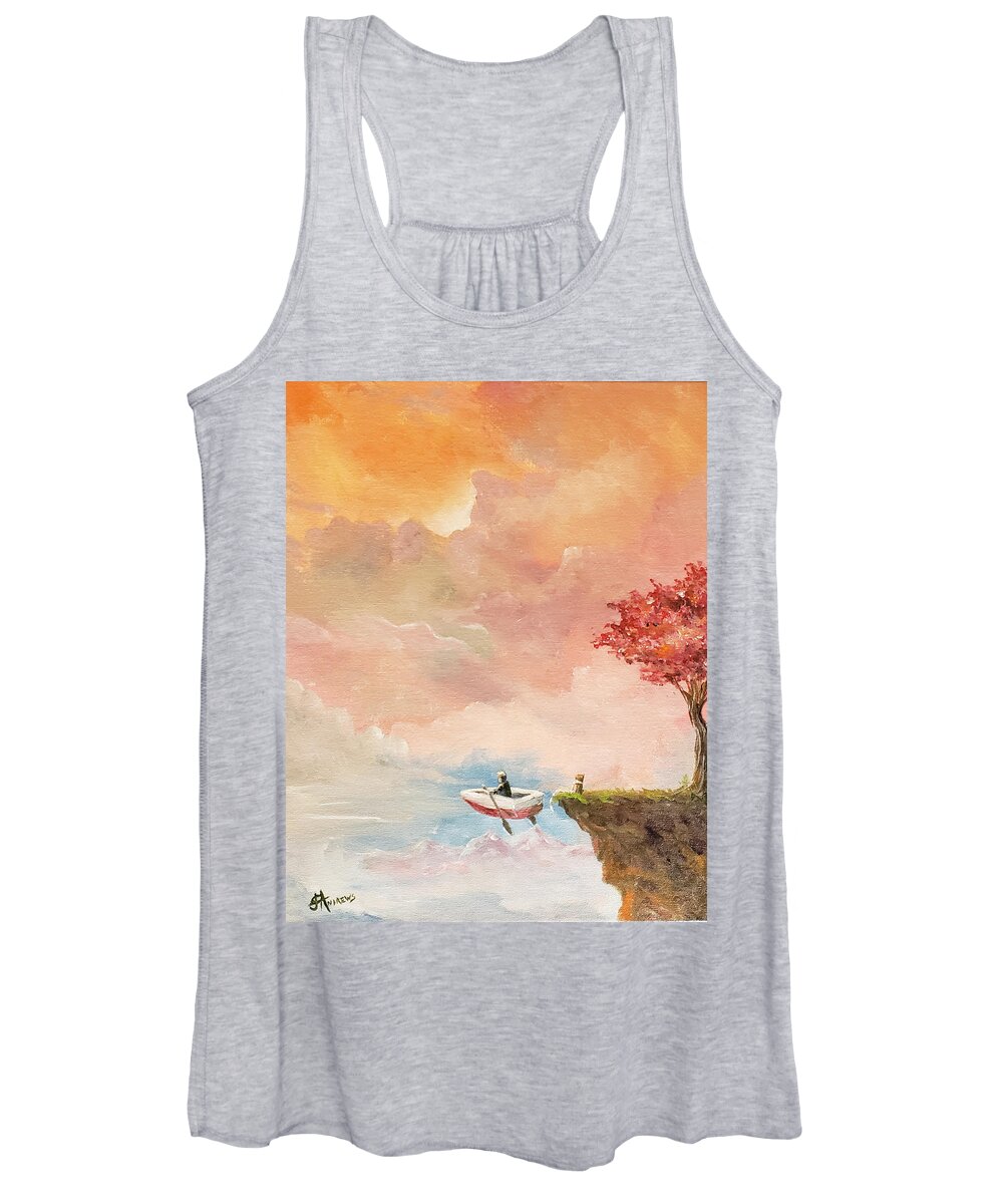 Sky Women's Tank Top featuring the painting Unfettered by James Andrews