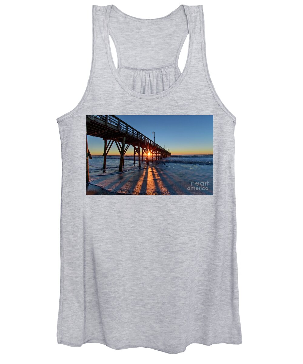 Sunrise Women's Tank Top featuring the photograph Vertical Lines by DJA Images