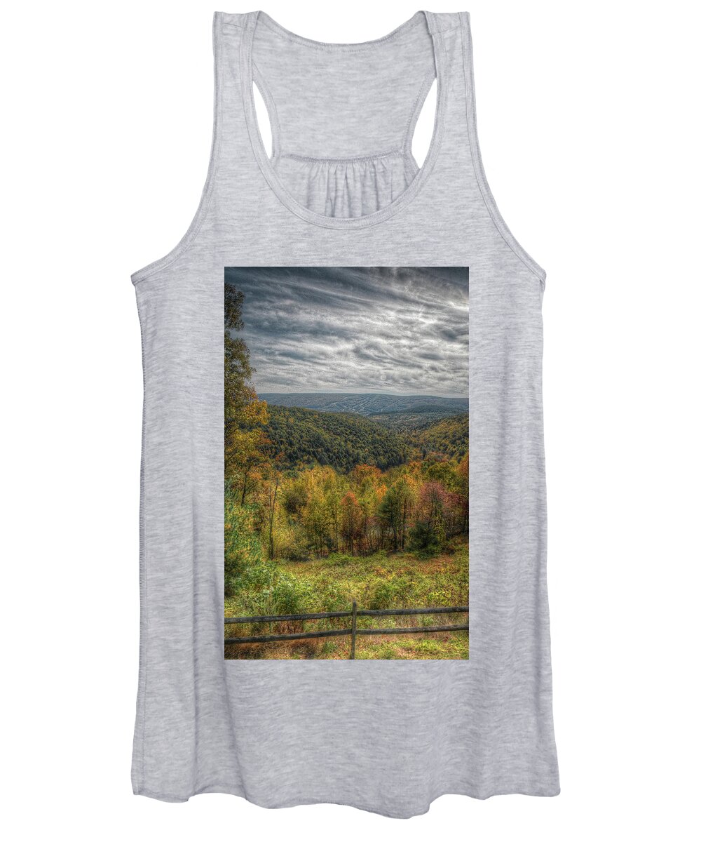  Women's Tank Top featuring the photograph View From Scott's House by Michael Kirk