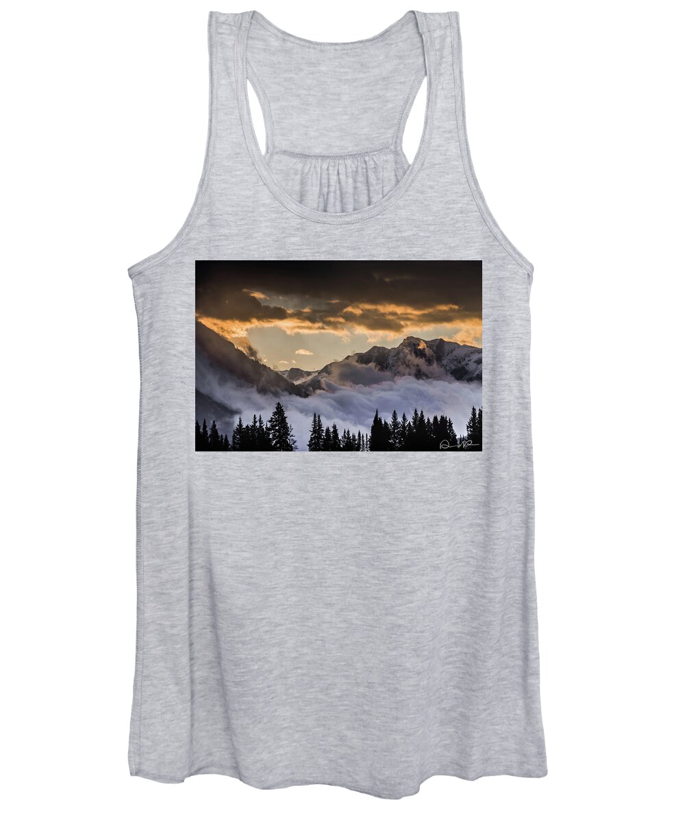 Clouds Women's Tank Top featuring the photograph Waiting on the Sun by Dennis Dempsie