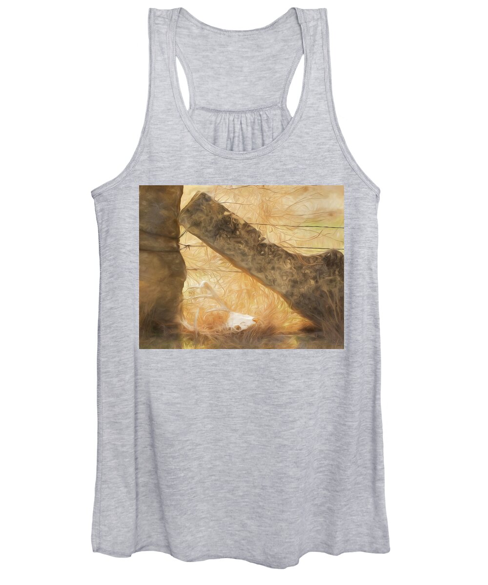 Kansas Women's Tank Top featuring the photograph White-tail Deer 010 by Rob Graham