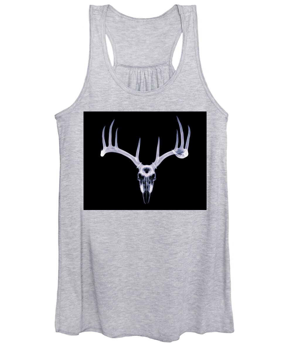 Kansas Women's Tank Top featuring the photograph White-tailed Deer x-ray 013 by Rob Graham
