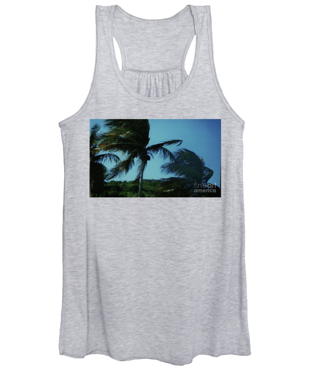 Windy Day In St. Thomas Women's Tank Top featuring the photograph Windy Day In St. Thomas by Barbra Telfer