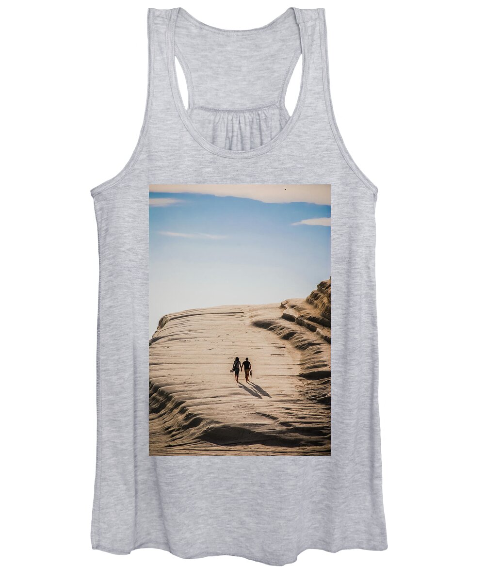 Shadow Women's Tank Top featuring the photograph Young Lovers by Tito Slack