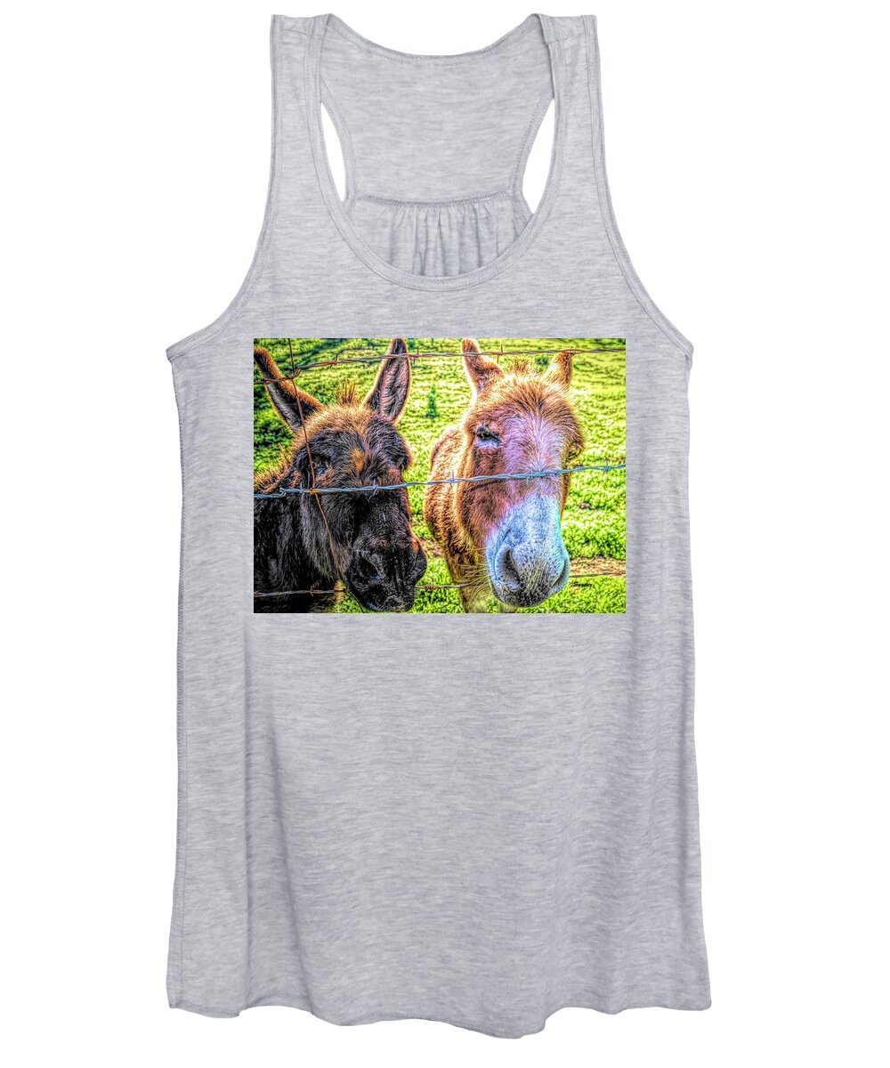 Animals Women's Tank Top featuring the photograph A Face Only A Mother Could Love #1 by Barbara Snyder