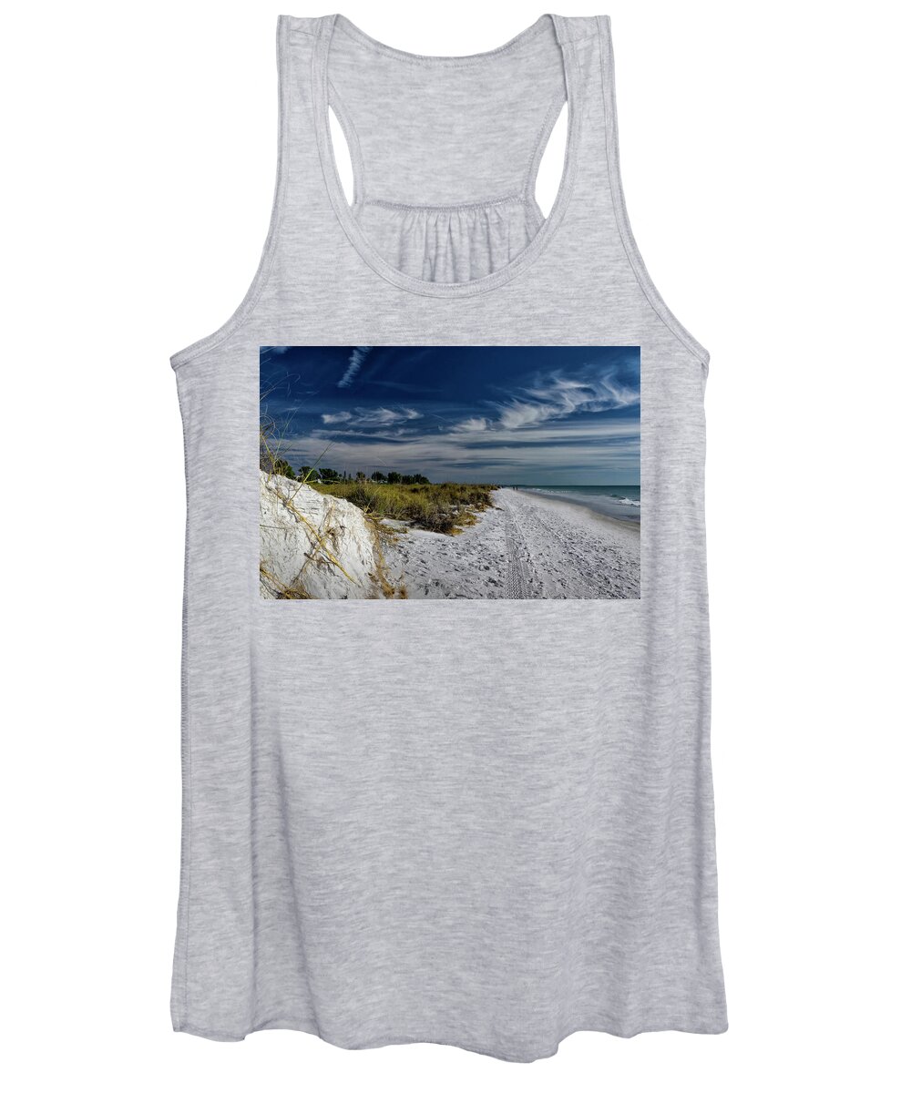 Anna Maria Island Women's Tank Top featuring the photograph Bean Point by ARTtography by David Bruce Kawchak
