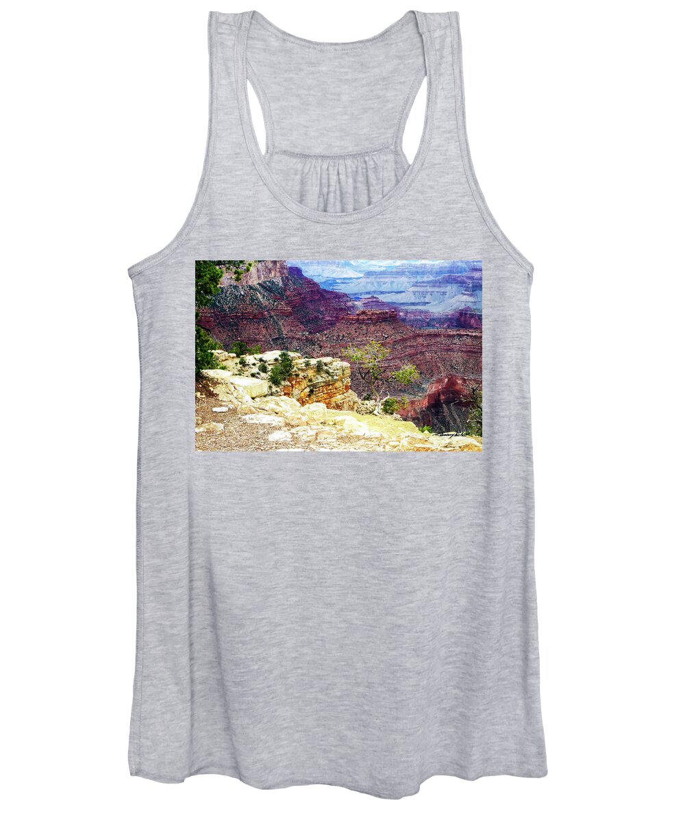 Color Women's Tank Top featuring the photograph Canyon Colors 3 #1 by Alan Hausenflock