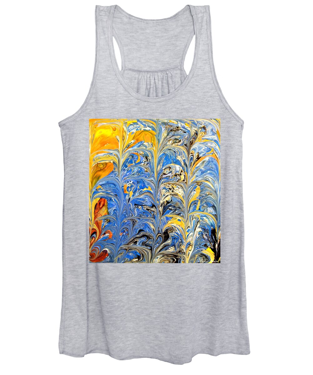  Women's Tank Top featuring the painting New Growth #1 by Rein Nomm