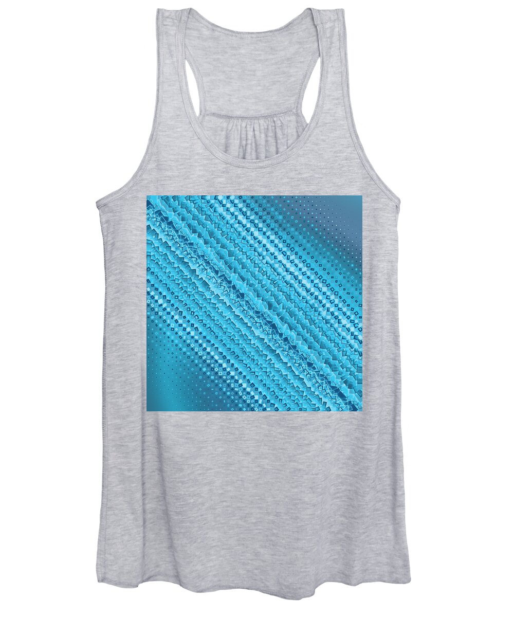 Abstract Women's Tank Top featuring the digital art Pattern 14 #1 by Marko Sabotin