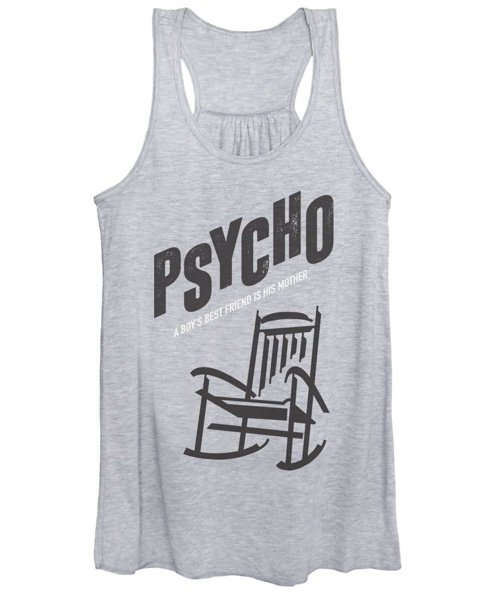 Movie Poster Women's Tank Top featuring the digital art Psycho - Alternative Movie Poster #1 by Movie Poster Boy