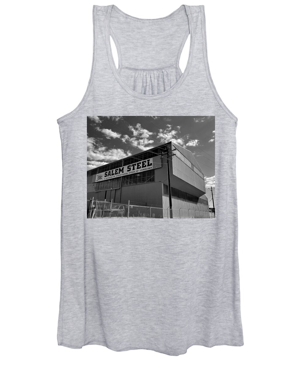 Salem Women's Tank Top featuring the photograph Steel Still at Work #1 by Lee Darnell
