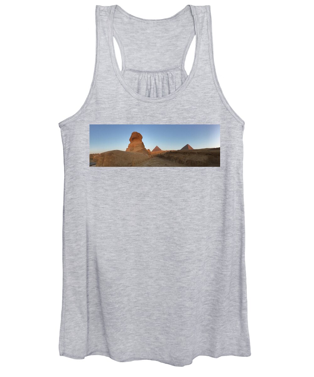 Giza Women's Tank Top featuring the photograph Great Sphinx #10 by Trevor Grassi