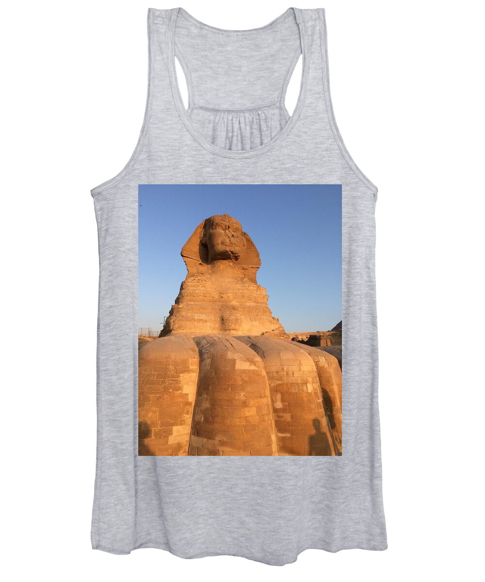 Giza Women's Tank Top featuring the photograph Great Sphinx #16 by Trevor Grassi