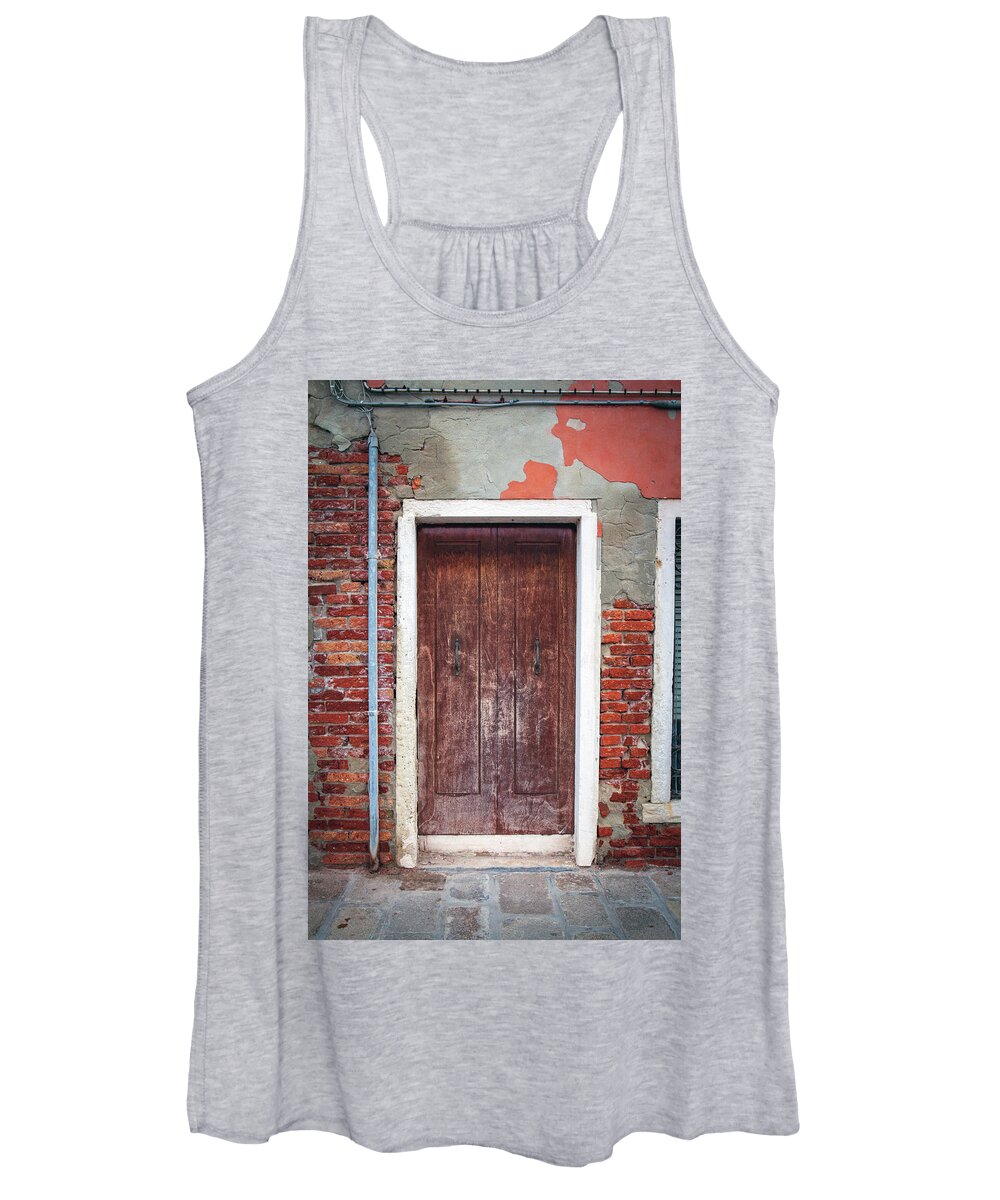 Murano Women's Tank Top featuring the photograph 1715 Murano Door by Steve Sturgill