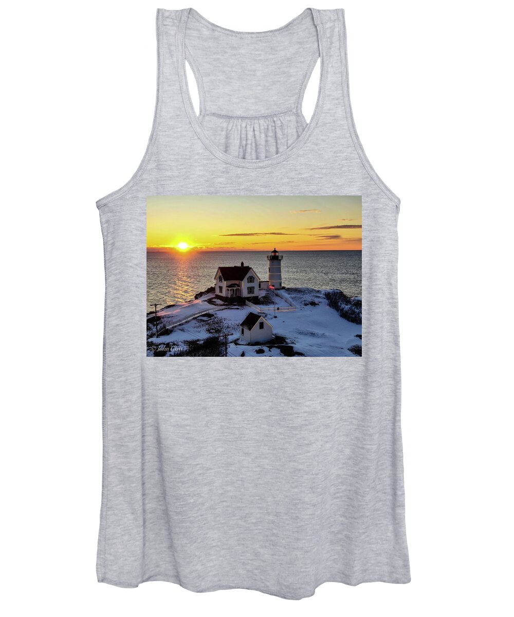  Women's Tank Top featuring the photograph Nubble #2 by John Gisis