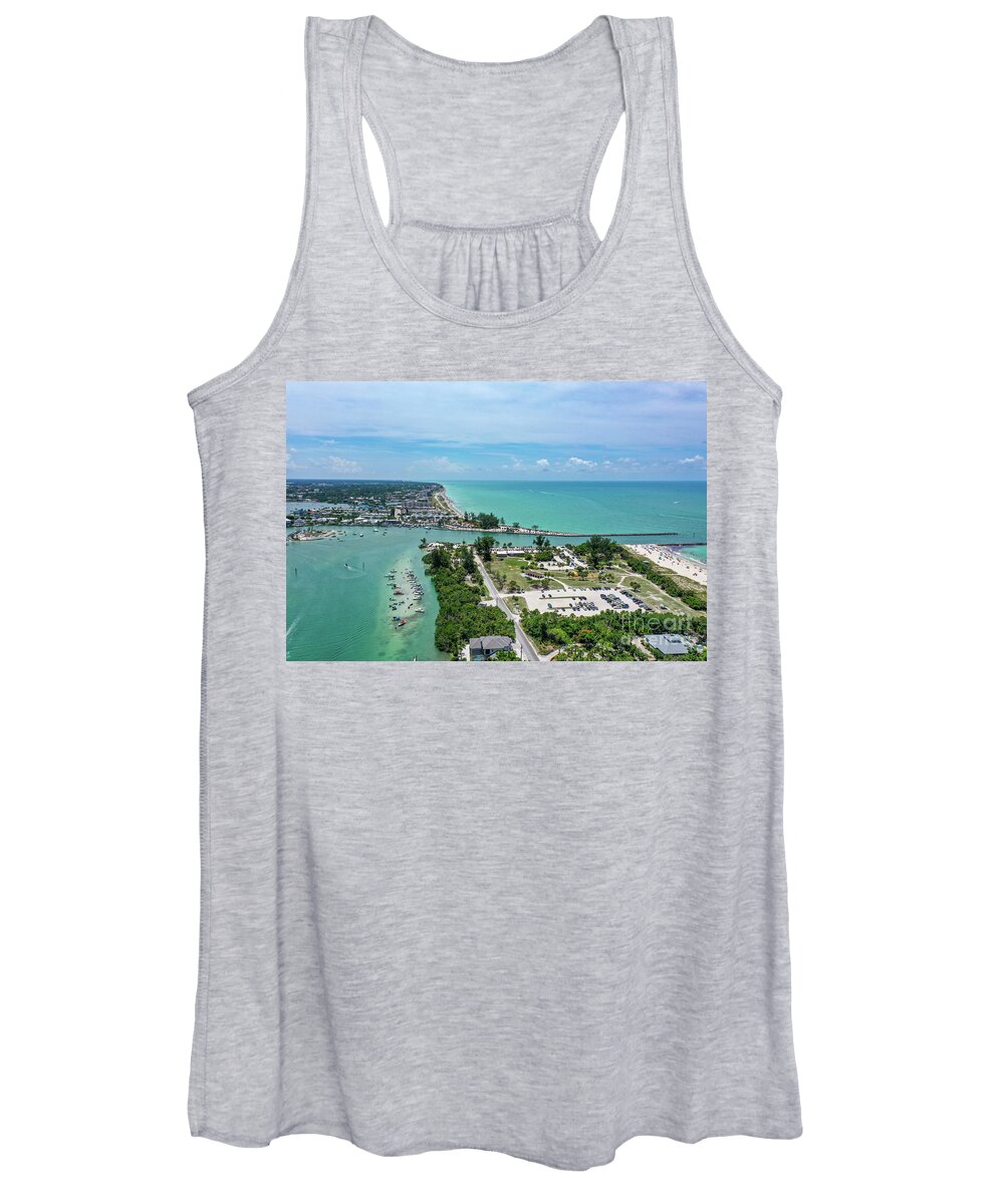  Women's Tank Top featuring the photograph Venice Jetties #2 by Nick Kearns