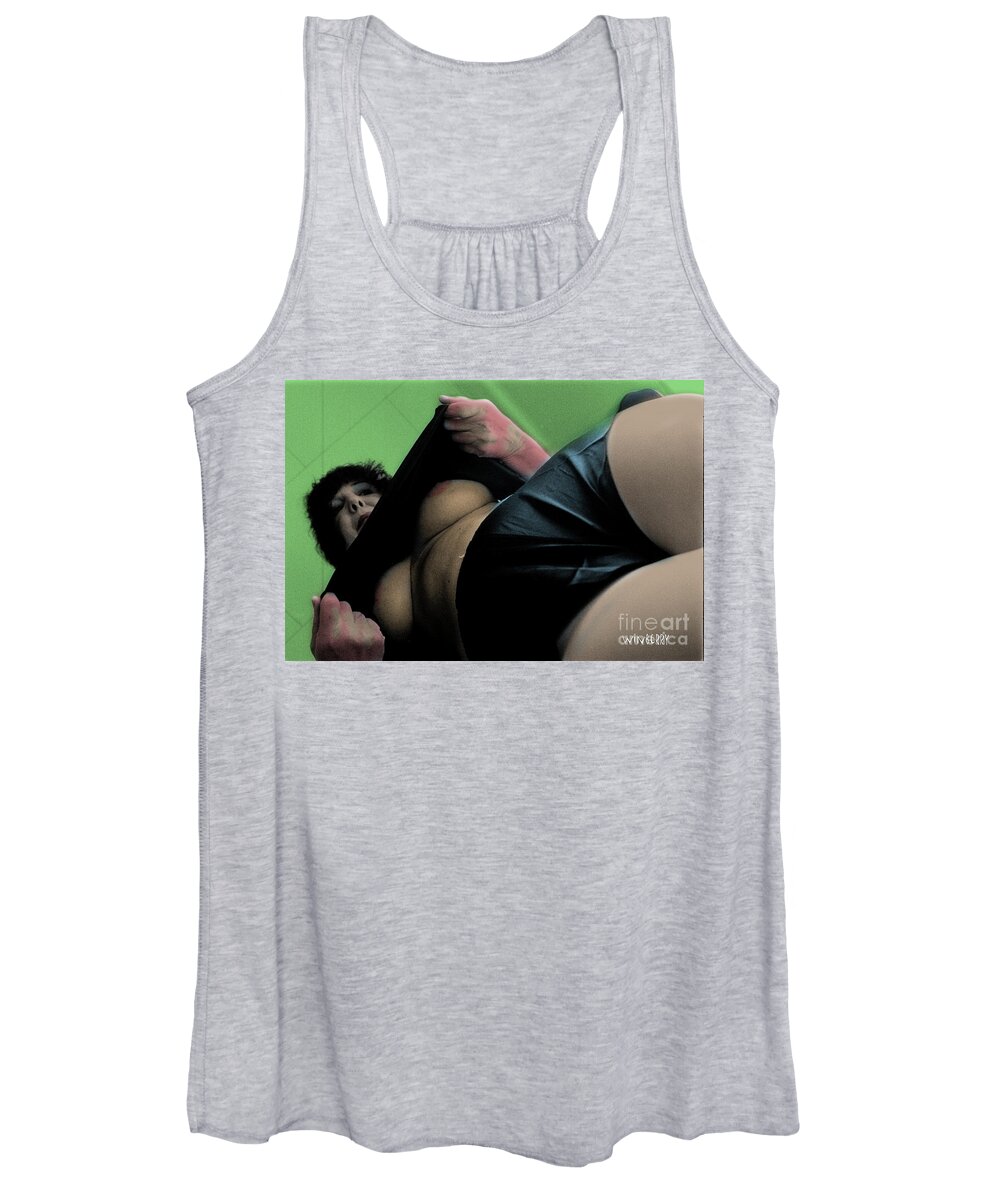 Tinted Bw Women's Tank Top featuring the digital art Tinted BW #4 by Bob Winberry