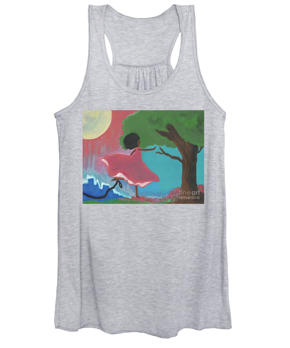  Women's Tank Top featuring the painting A Great Escape by Francis Brown