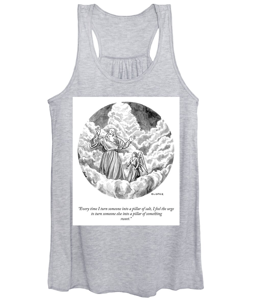 A25973 Women's Tank Top featuring the drawing A Pillar of Something Sweet by Brendan Loper