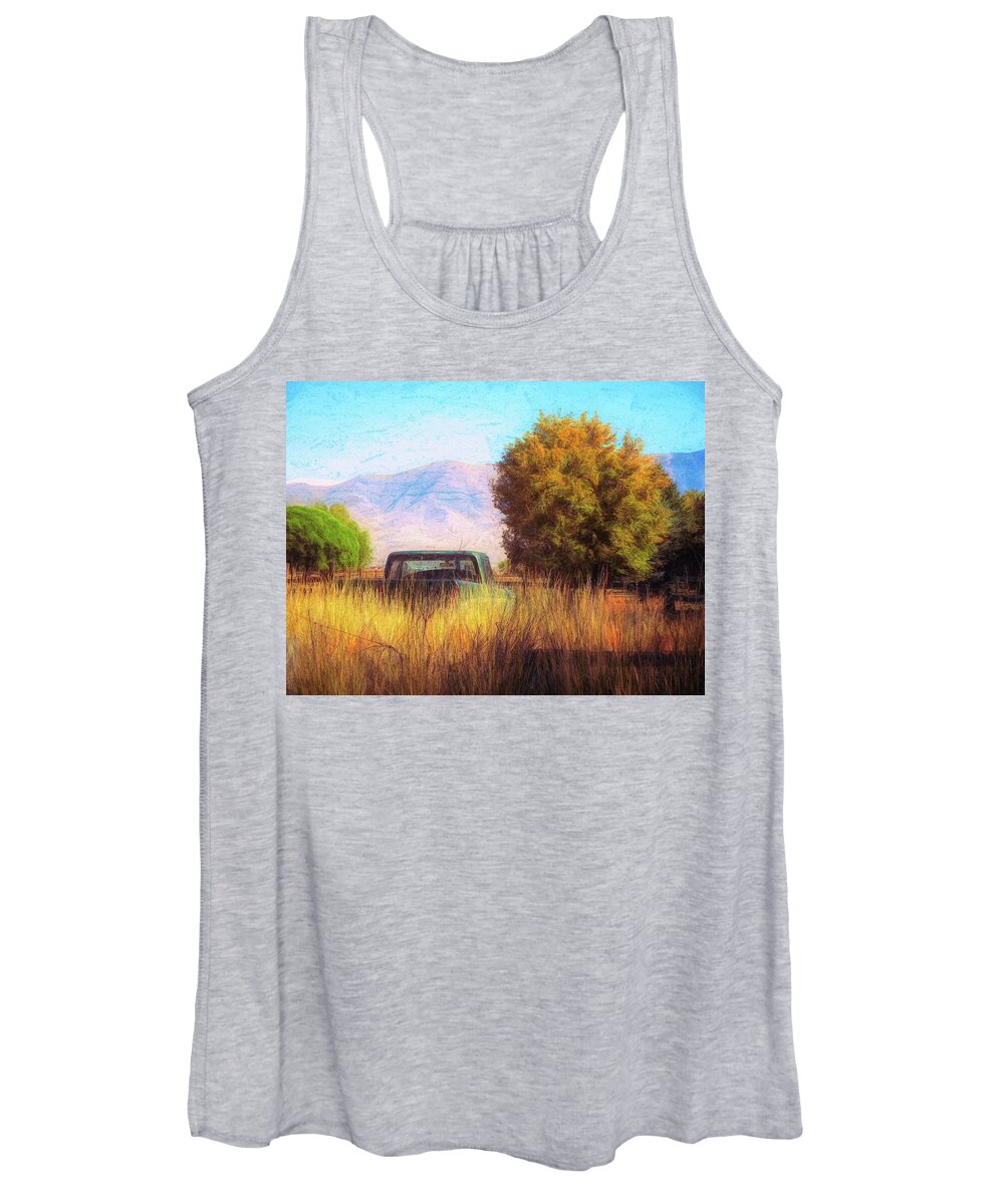 Landscape Women's Tank Top featuring the photograph Abandoned Dodge in Fairfield by DK Digital