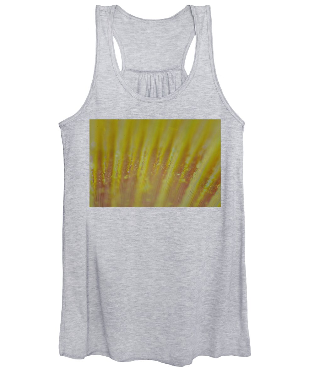 Abstract Women's Tank Top featuring the photograph Abstract Yellow by Neil R Finlay