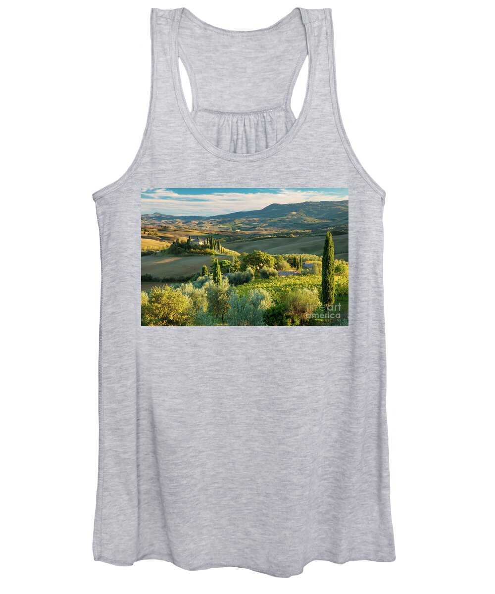 Tuscany Women's Tank Top featuring the photograph Afternoon over Tuscany by Brian Jannsen