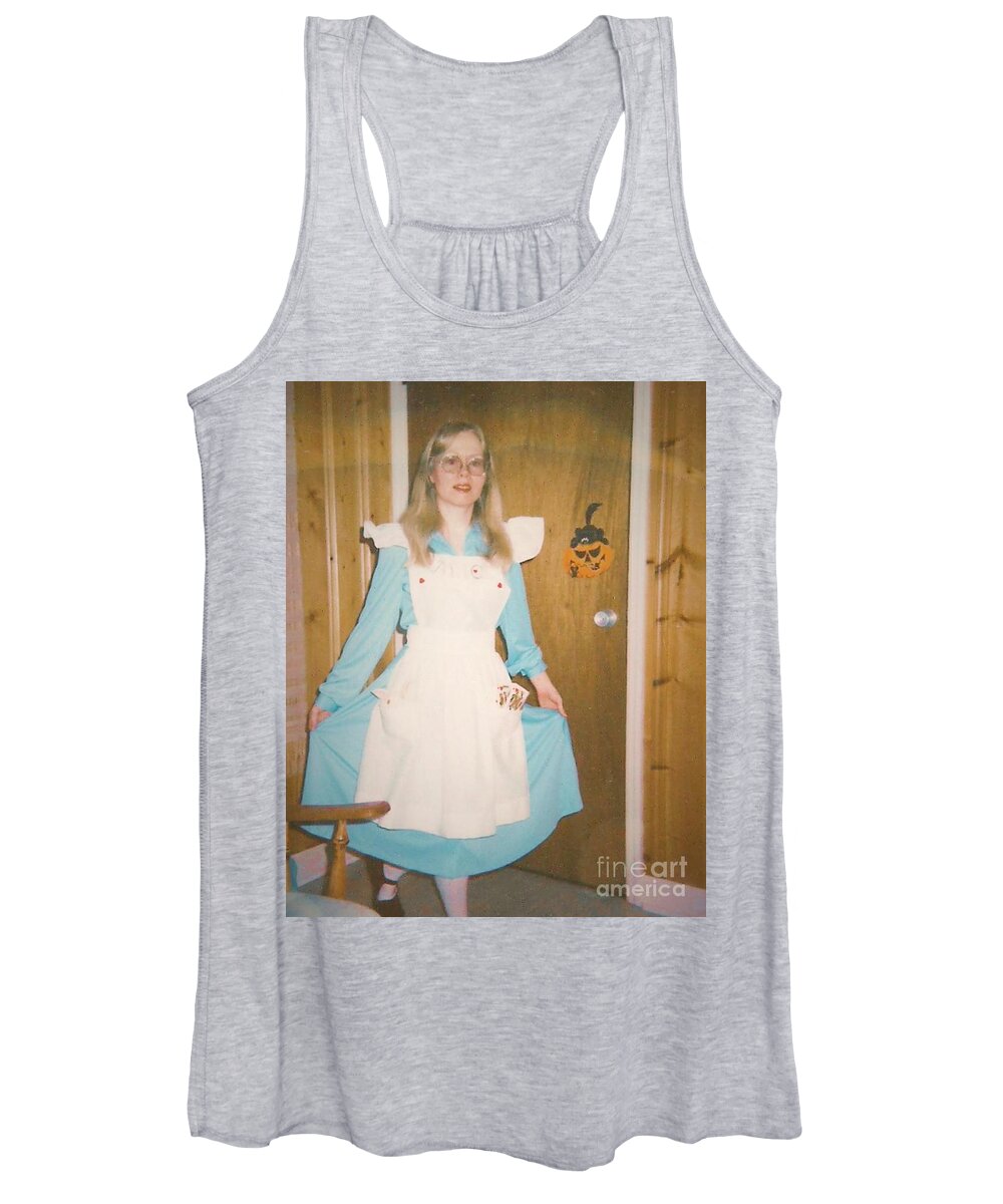 Costume Women's Tank Top featuring the photograph Alice In Wonderland Costume by Denise F Fulmer