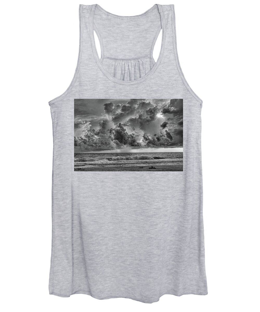 Thunderstorm Women's Tank Top featuring the photograph And The Rains Came 2 - Clouds by HH Photography of Florida