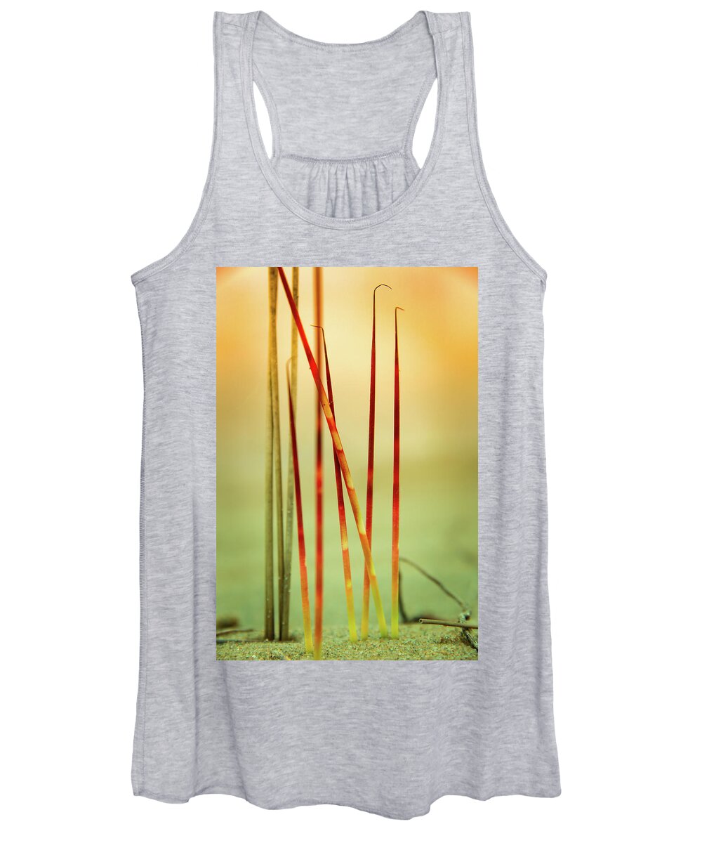 Nature Photography Women's Tank Top featuring the photograph Aquatic Plant by Makiko Ishihara