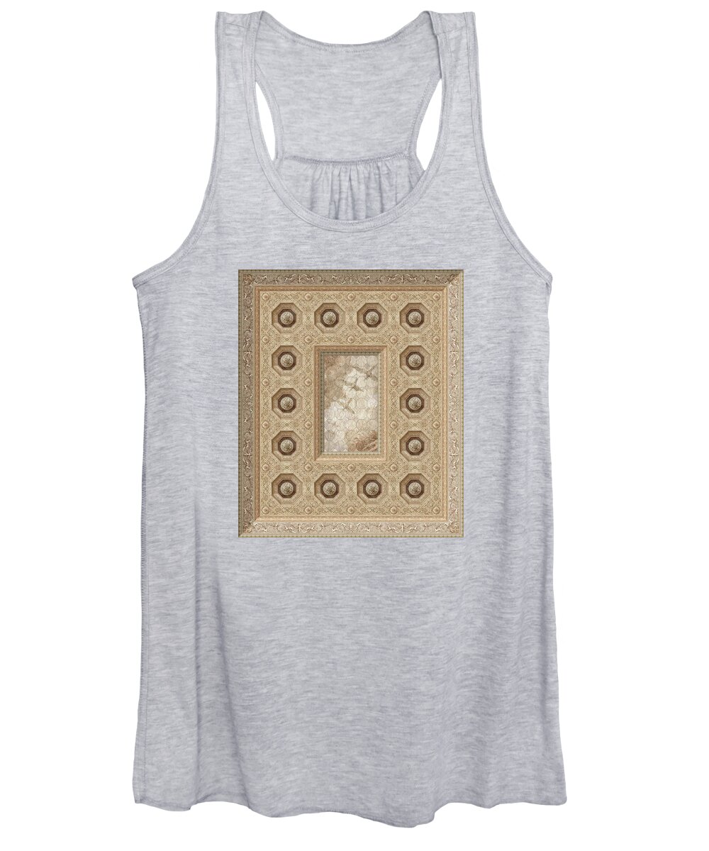 Arabesque Women's Tank Top featuring the painting Arabesque Ceiling by Kurt Wenner