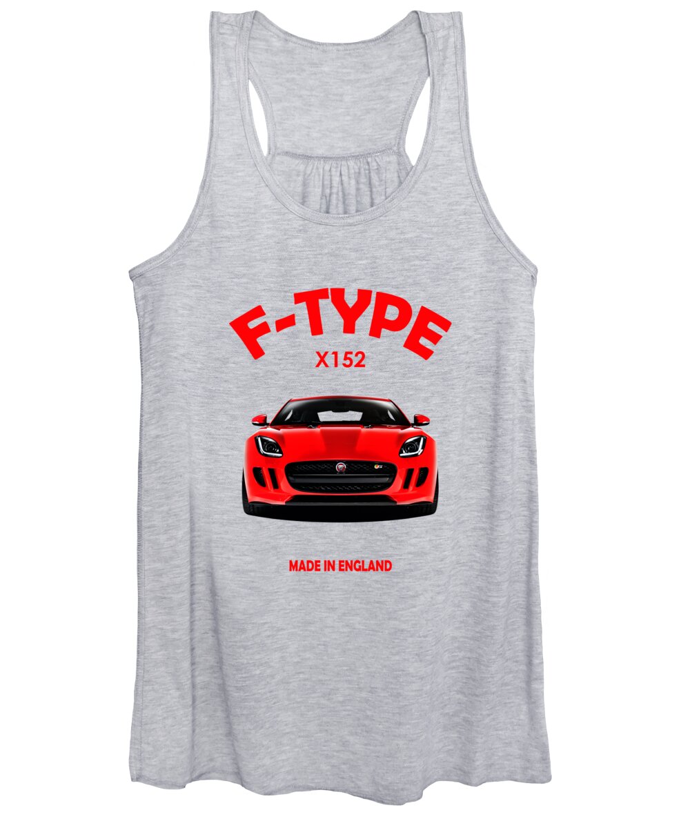 Jaguar F Type Women's Tank Top featuring the photograph The F-Type Face by Mark Rogan