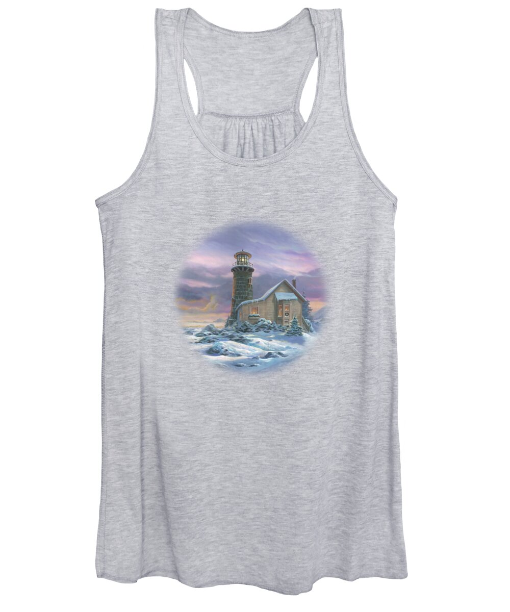 Michael Humphries Women's Tank Top featuring the painting Snow Drifts by Michael Humphries
