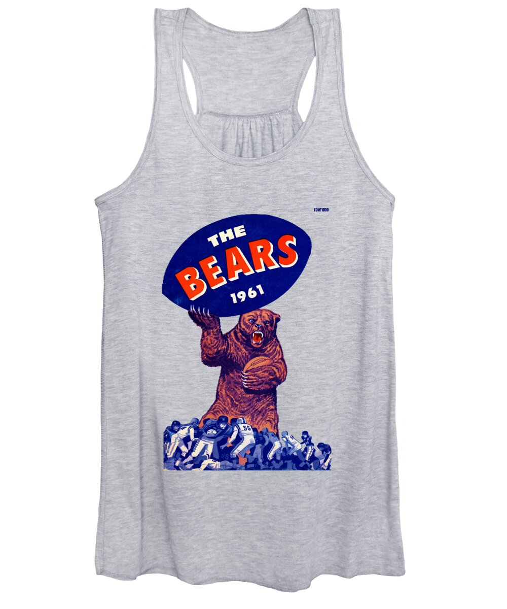 Chicago Women's Tank Top featuring the mixed media 1961 Chicago Bears by Row One Brand