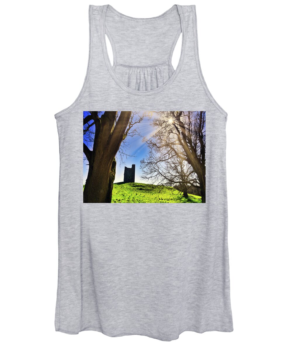 Ireland Women's Tank Top featuring the photograph Audley's Castle by Martyn Boyd
