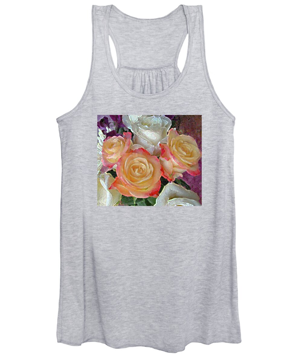 Roses Women's Tank Top featuring the photograph August Roses by Corinne Carroll