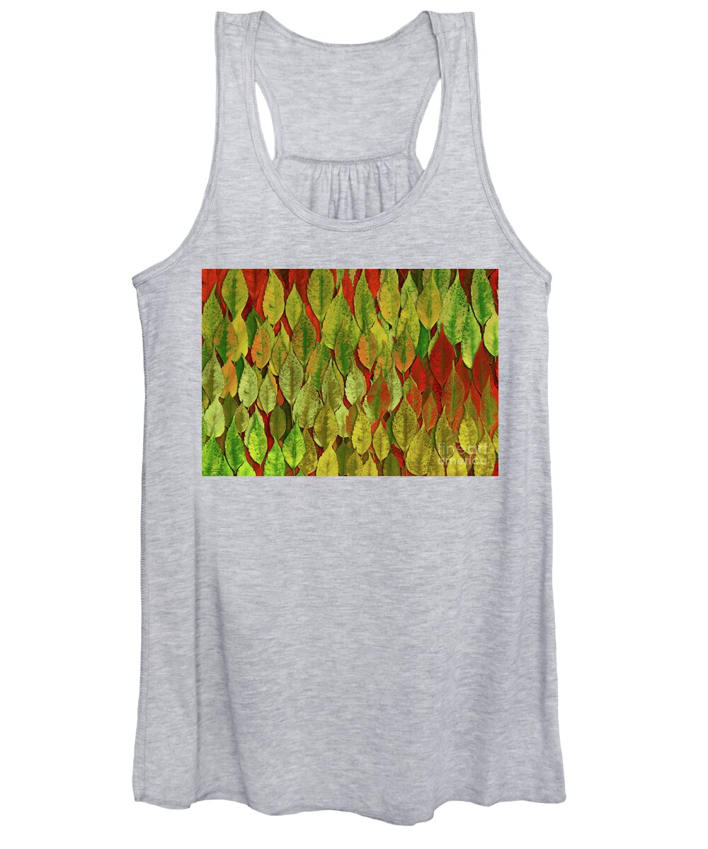 Colorful Women's Tank Top featuring the photograph Autumn for lovers by Mehran Akhzari