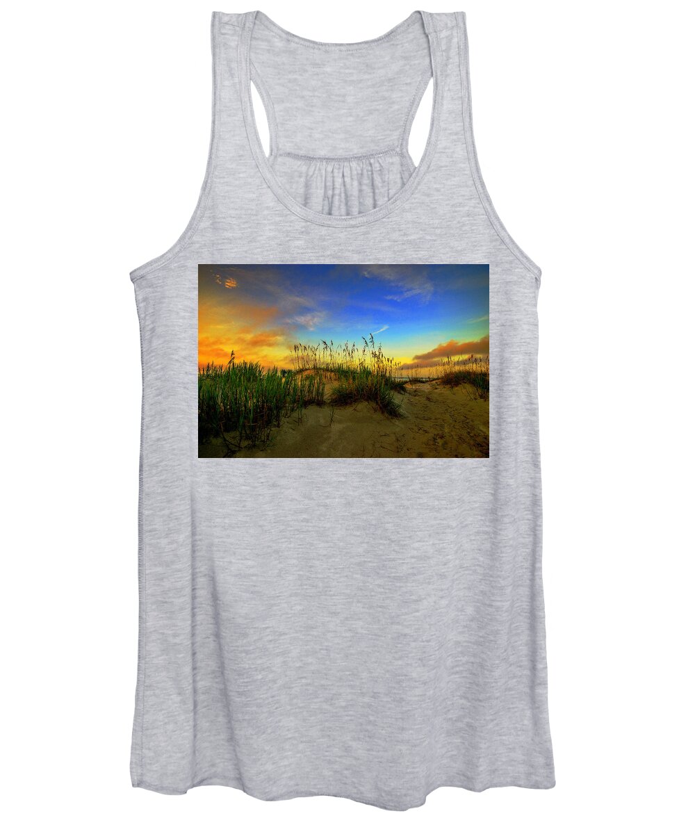 Autumn On The Outer Banks Prints Women's Tank Top featuring the photograph Autumn On The Outer Banks by John Harding