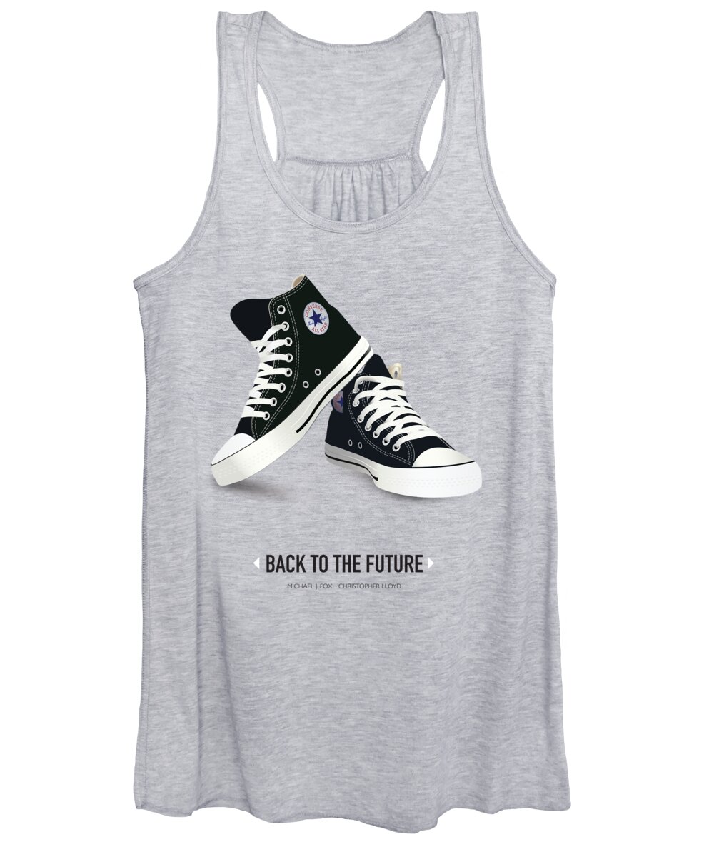 Movie Poster Women's Tank Top featuring the digital art Back to the Future - Alternative Movie Poster by Movie Poster Boy