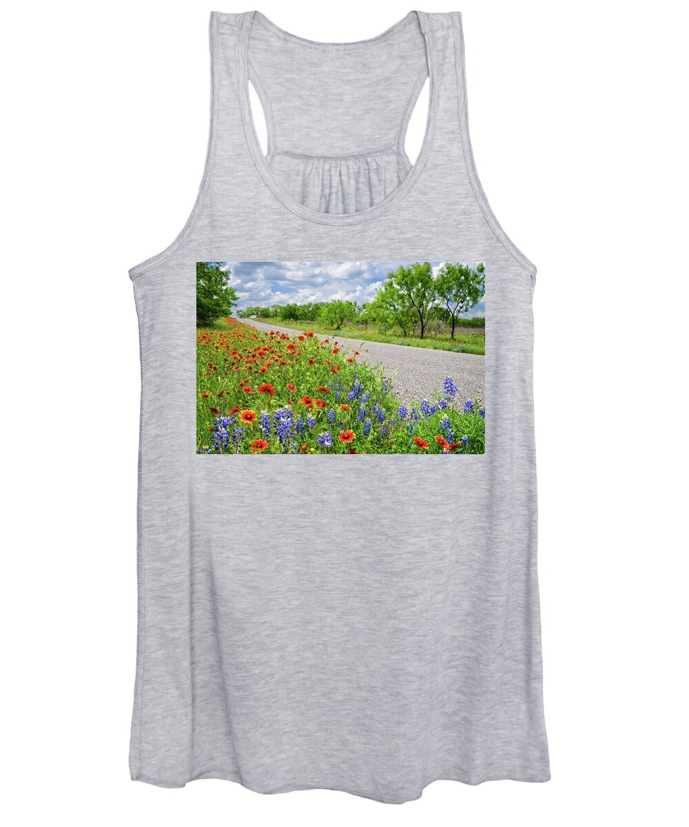 Texas Women's Tank Top featuring the photograph Backroad Beauty by Lynn Bauer