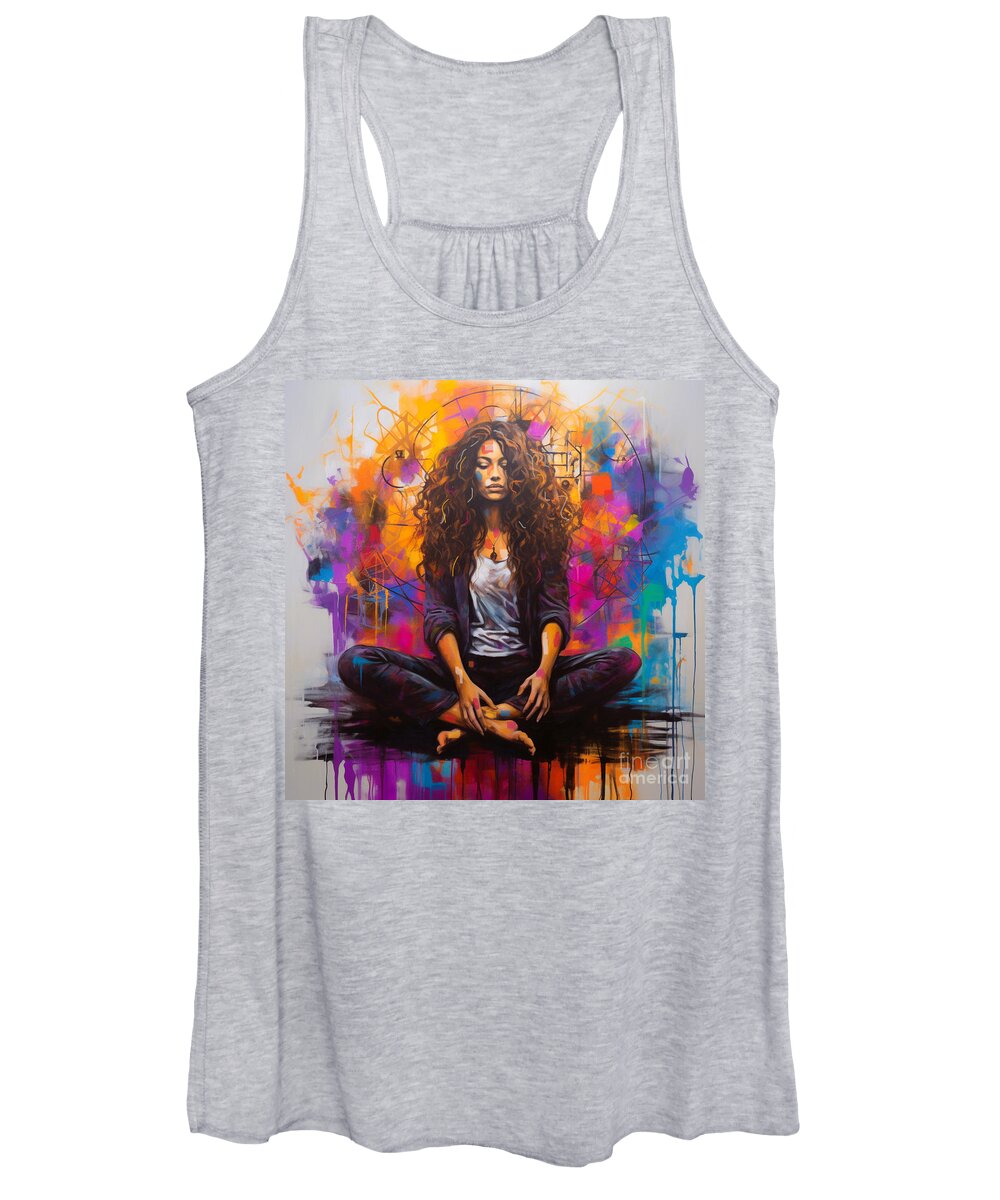 Balance Women's Tank Top featuring the painting Balance III by Crystal Stagg