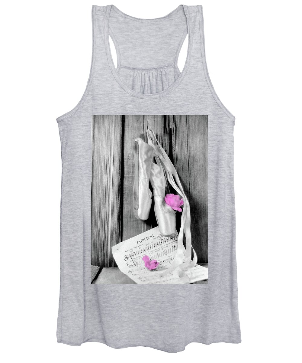 Ballet Women's Tank Top featuring the tapestry - textile Ballet Shoes 2 by Richard Stedman