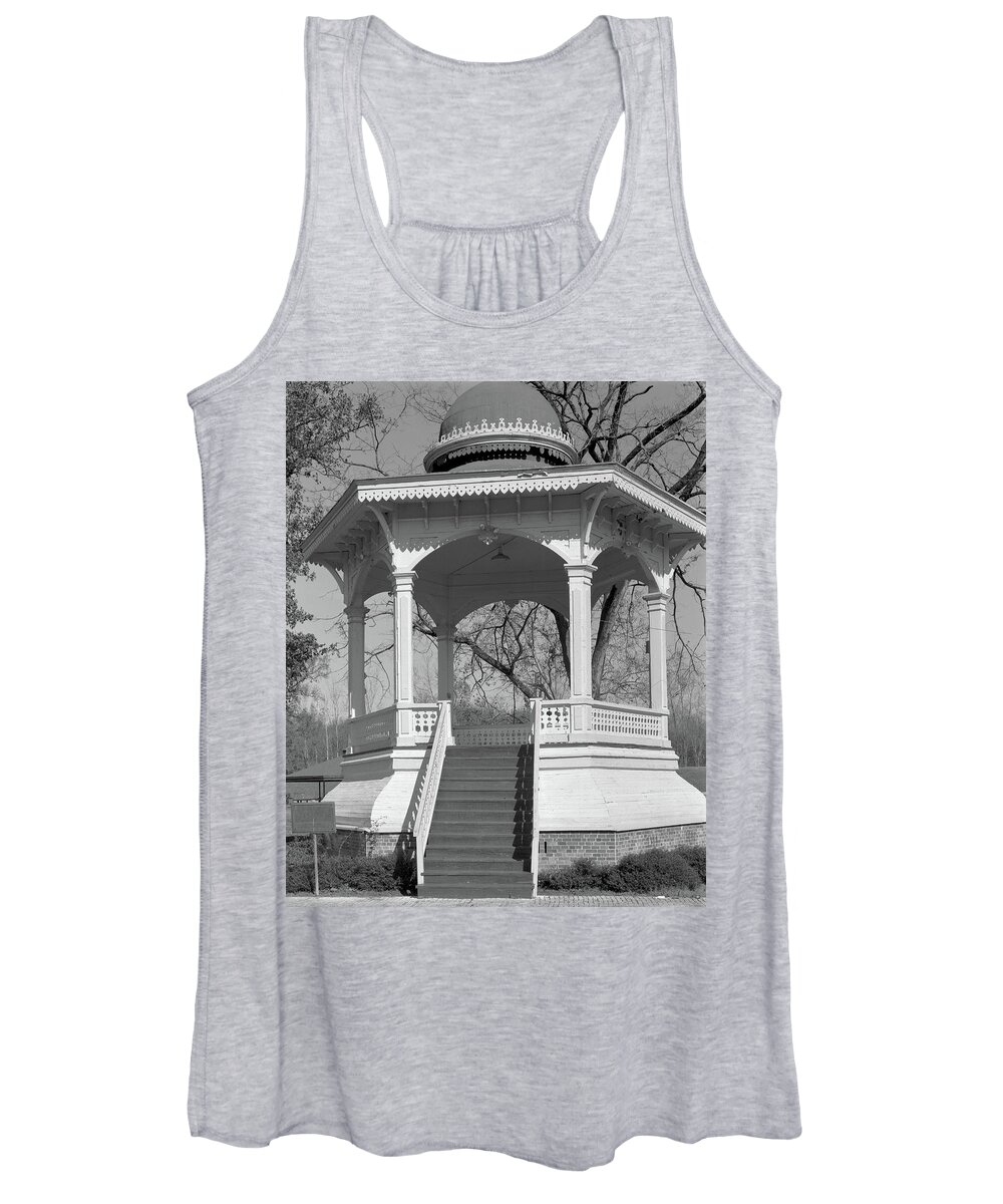 Bandstand Women's Tank Top featuring the photograph Bandstand, Macon, 985 by John Simmons