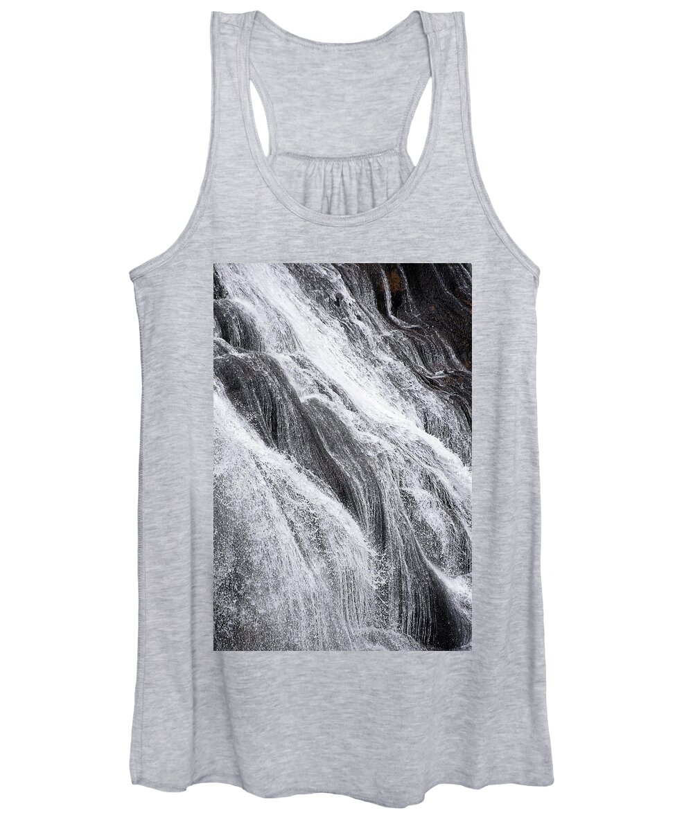 Bathing Beauty Women's Tank Top featuring the photograph Bathing Beauty -- Gibbon Falls in Yellowstone National Park, Wyoming by Darin Volpe