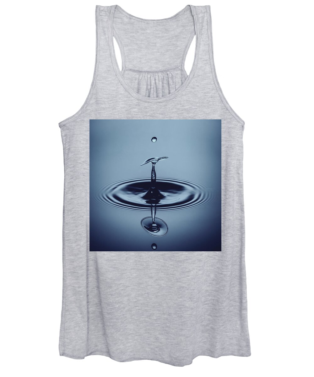 Waterdrop Women's Tank Top featuring the photograph Be Water by Ari Rex