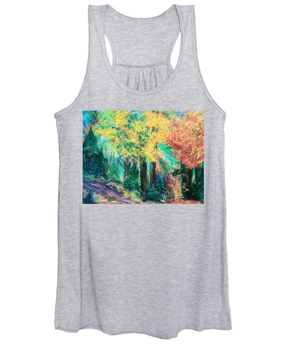 Fall Women's Tank Top featuring the painting Beautiful Fall by Lynne McQueen