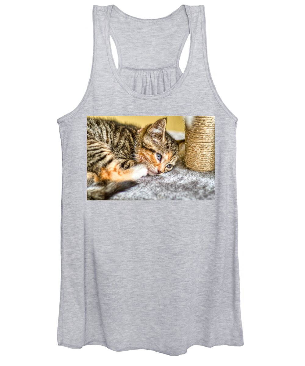 Animal Women's Tank Top featuring the photograph Bella by Raymond Hill
