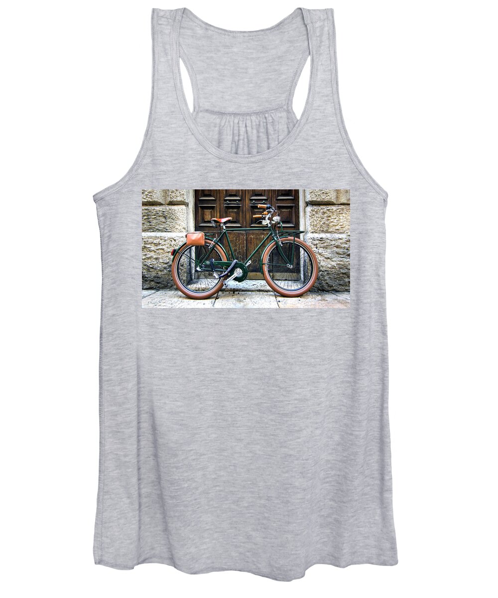 Italy Women's Tank Top featuring the photograph Bicycle, Verona, Italy by Joe Houde
